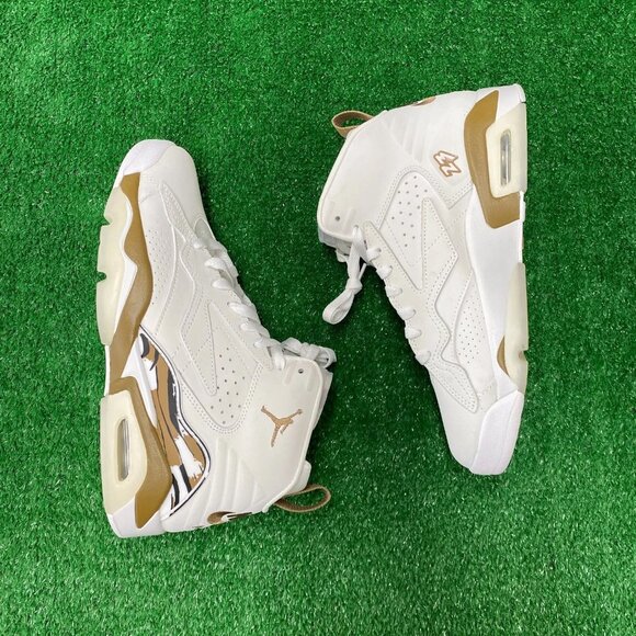 Nike Jumpman MVP Mens Basketball Shoes White & Gold FQ8337-121 VNDS Size 9.5 main image 2